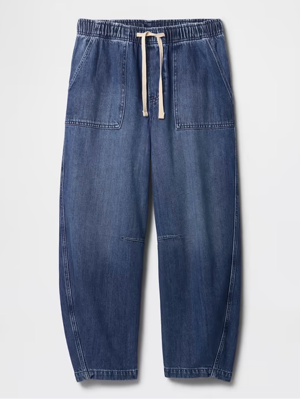 GAP Mid Rise SuperSoft Pull-On Barrel Jeans
Women’s size M New with tags